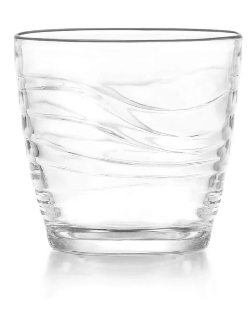 Libby Wave Pattern Glass Cups Set of 4 11.50 oz
